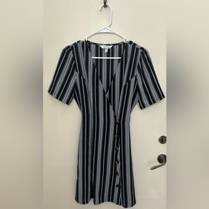 Speechless black and white striped dress